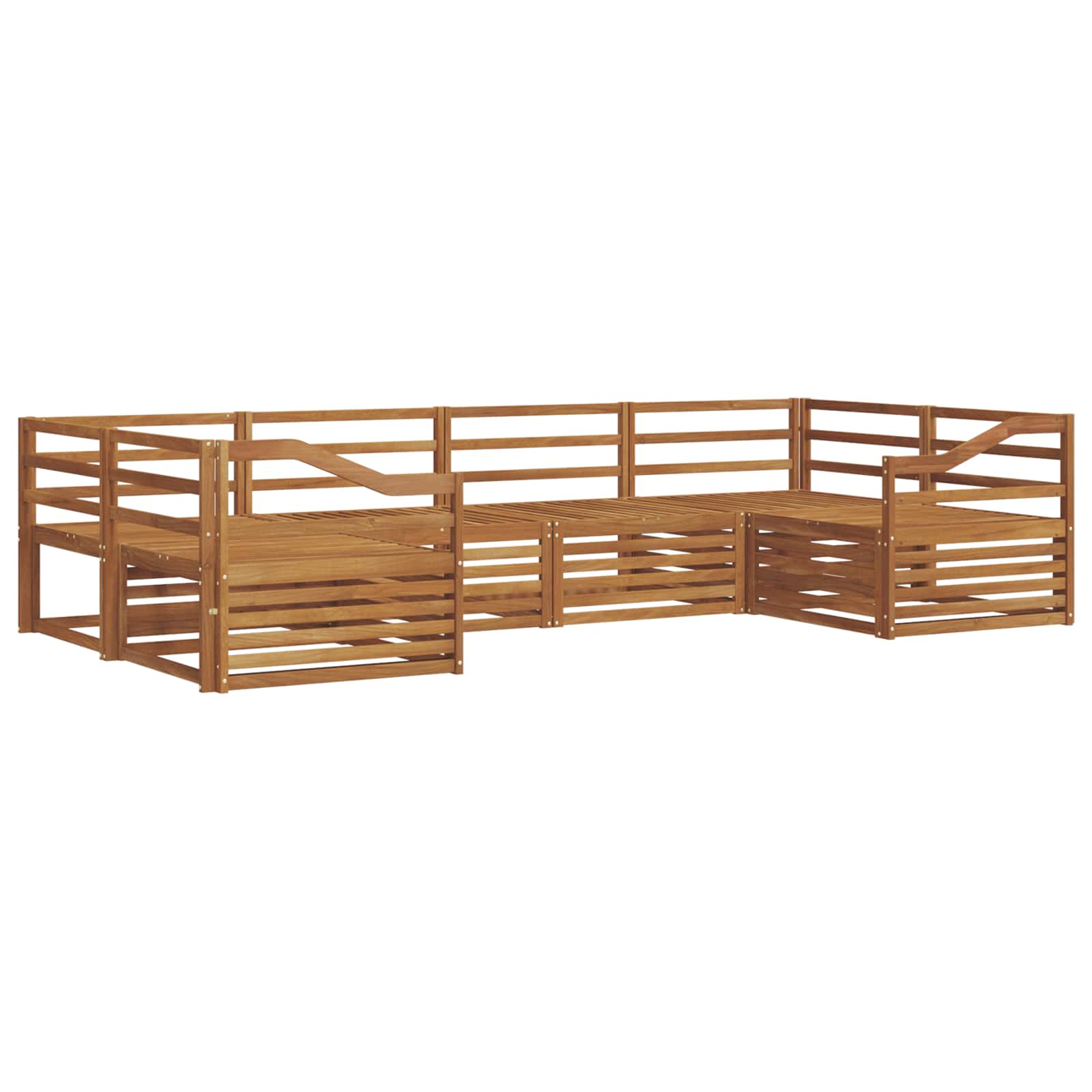 Set di divani da esterno 6 pcs Naturale | homemem39