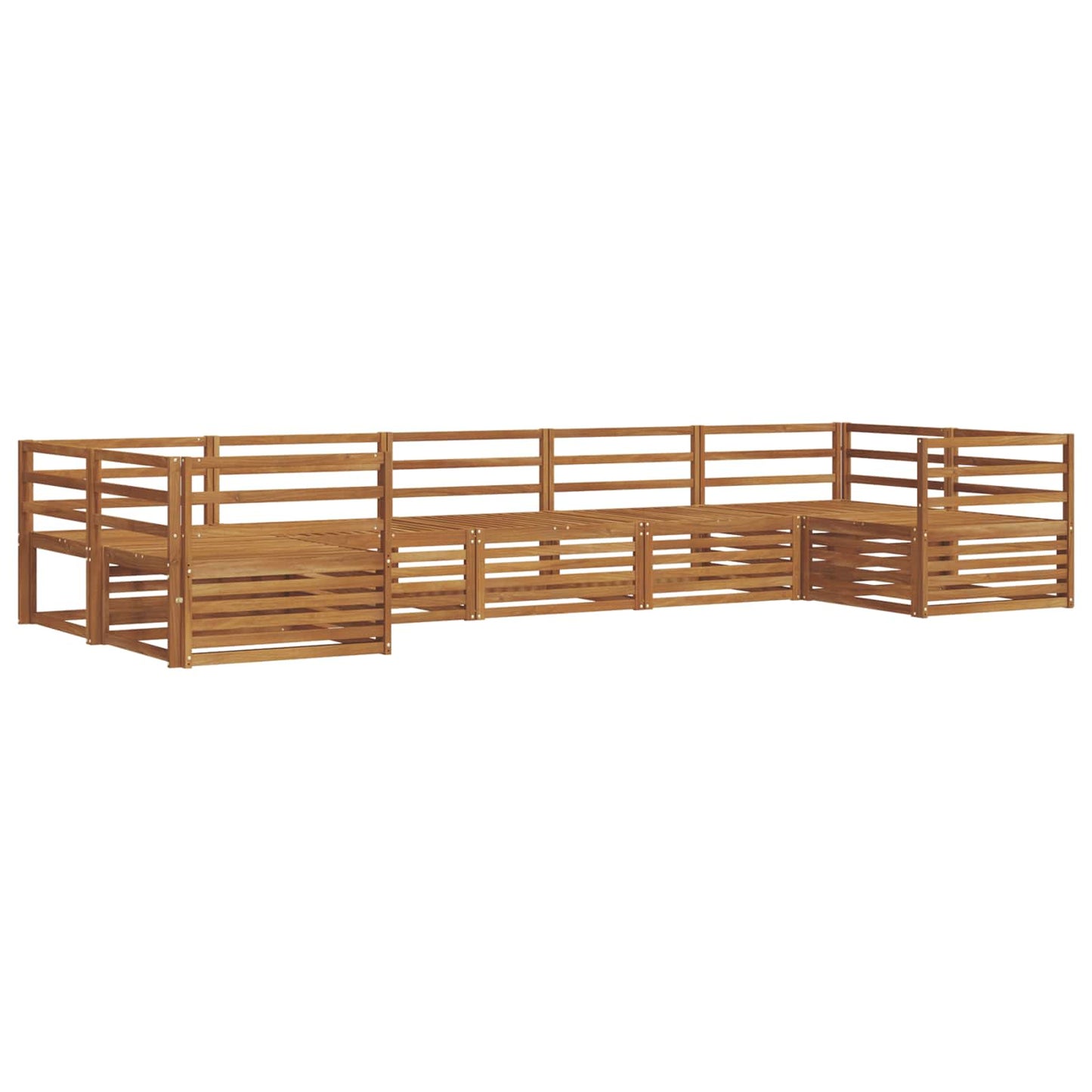 Set di divani da esterno 7 pcs Naturale | homemem39