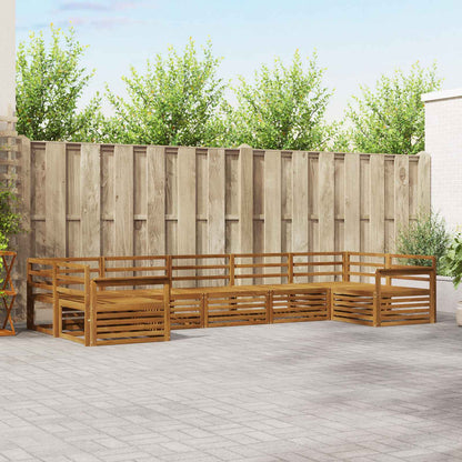 Set di divani da esterno 7 pcs Naturale