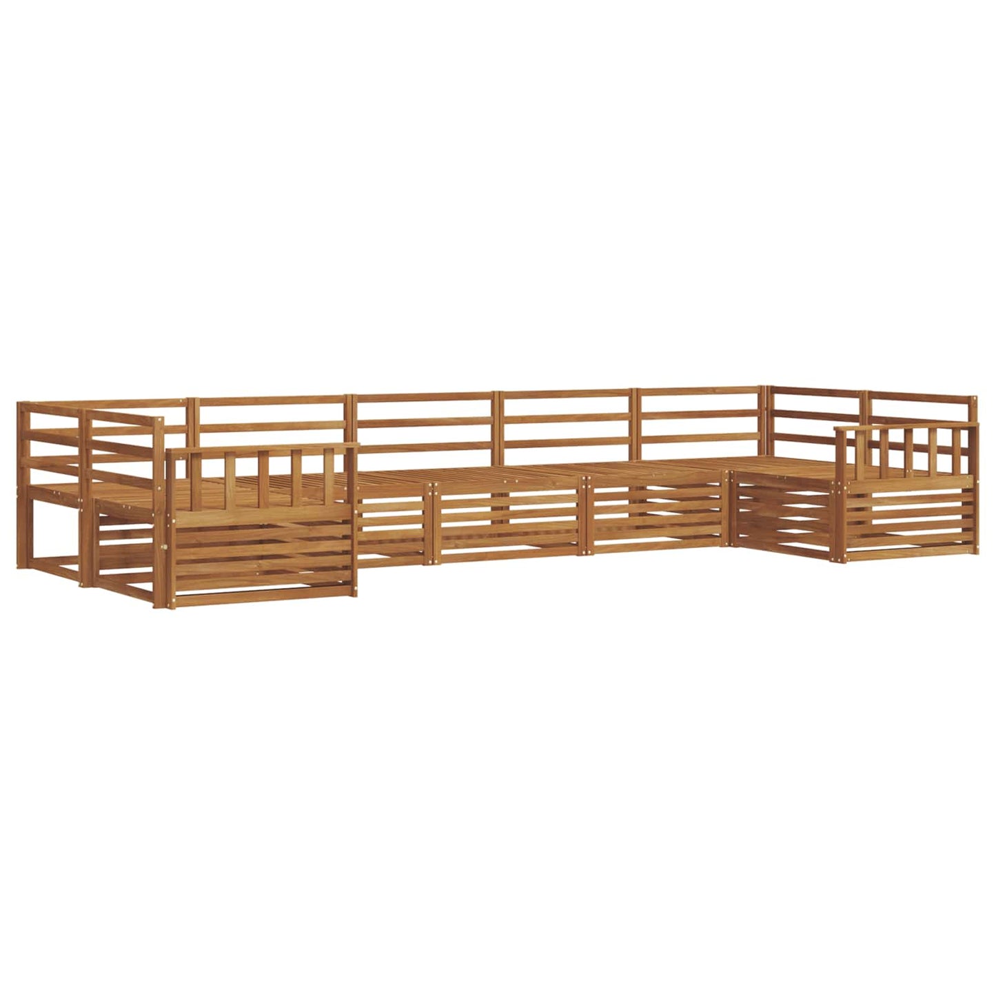 Set di divani da esterno 7 pcs Naturale | homemem39