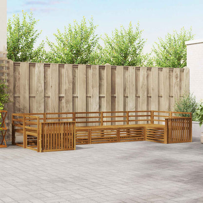 Set di divani da esterno 7 pcs Naturale