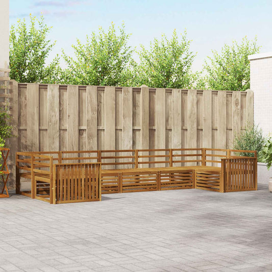 Set di divani da esterno 7 pcs Naturale