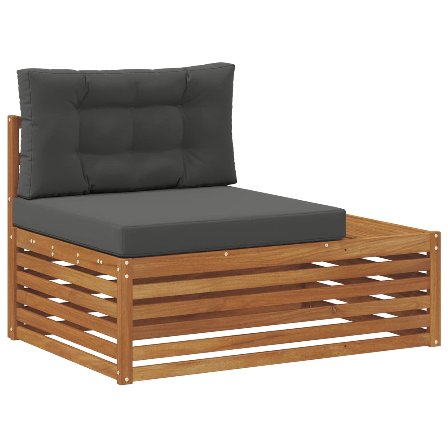 Set di divani da esterno 4 Pezzo Naturale e Antracite | homemem39