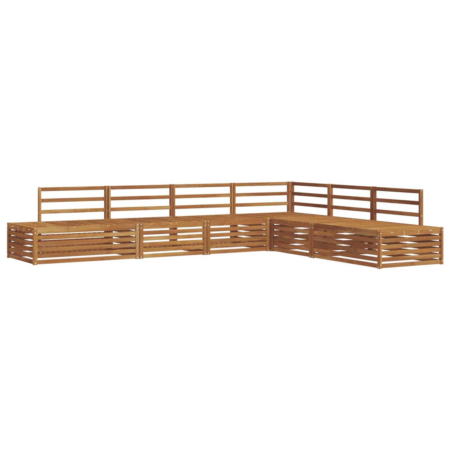 Set di divani da esterno 6 Pezzo Naturale