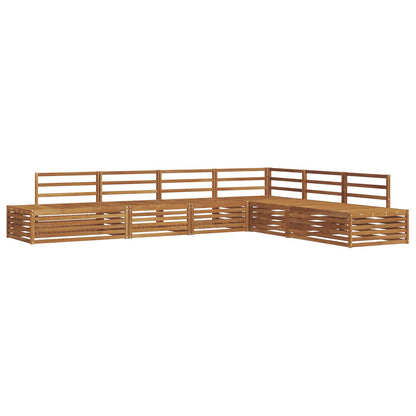 Set di divani da esterno 6 Pezzo Naturale