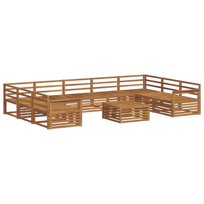 Set di divani da esterno 10 pcs Naturale | homemem39