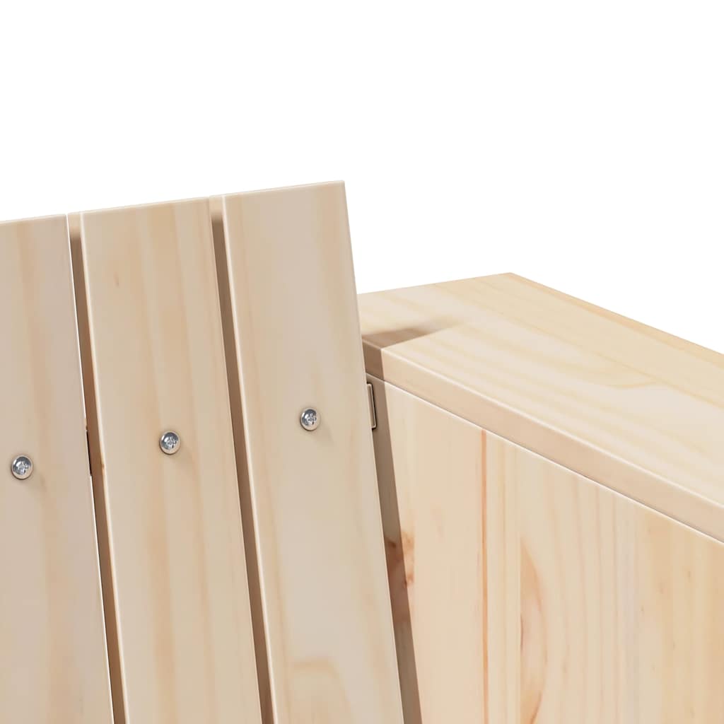 Divano da giardino Naturale 185,5 x 60 x 62 cm Pino massello