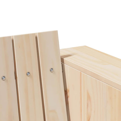 Divano da giardino Naturale 185,5 x 60 x 62 cm Pino massello