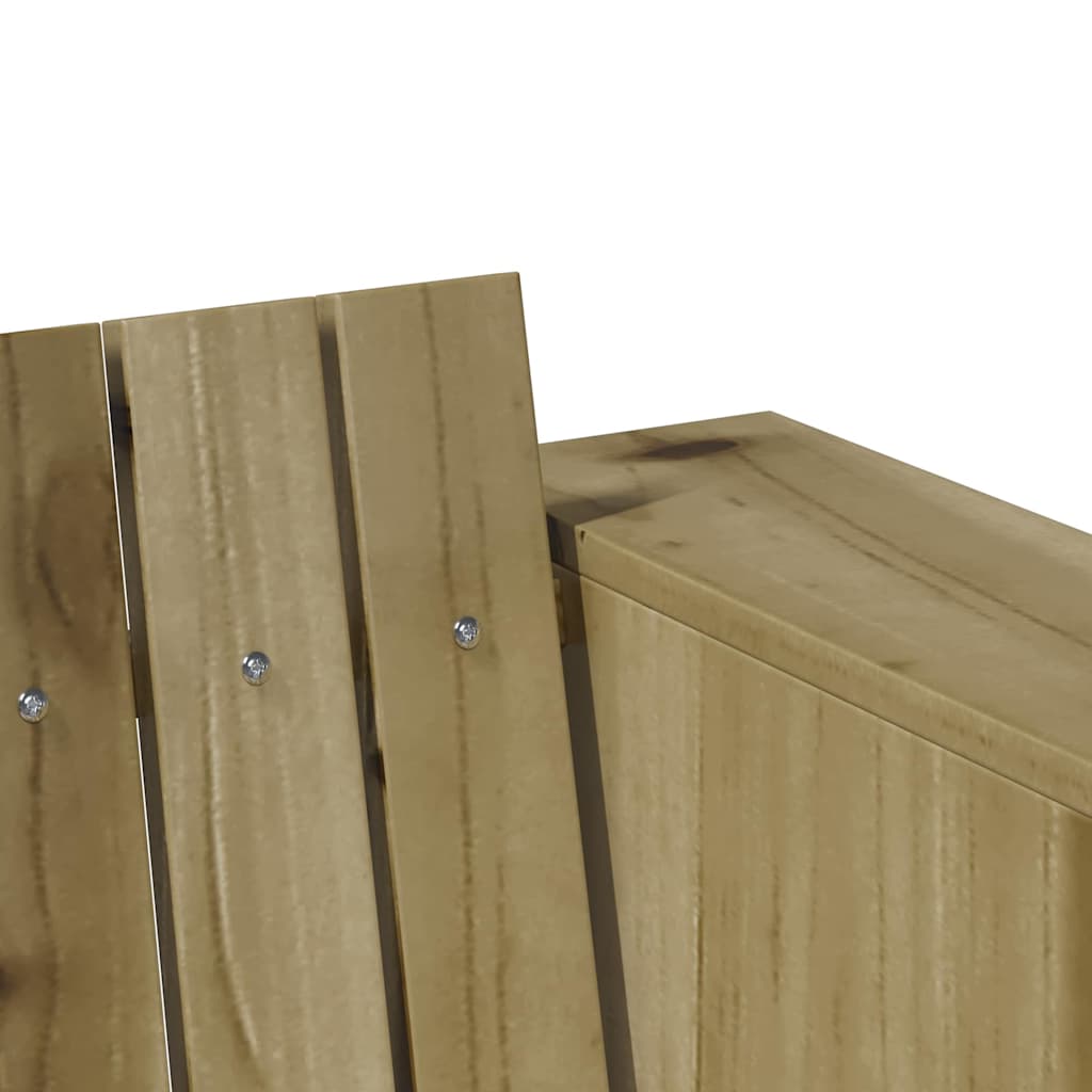 Divano da giardino Marrone 185,5 x 60 x 62 cm Pino massello