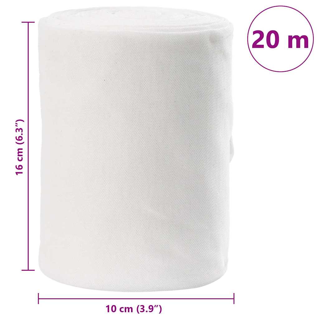 Tubo di Drenaggio Bianco 16 x 2000 cm Tessuto | homemem39