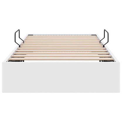 Letto con Contenitore Bianco Puro 100 x 190 cm Similpelle | homemem39