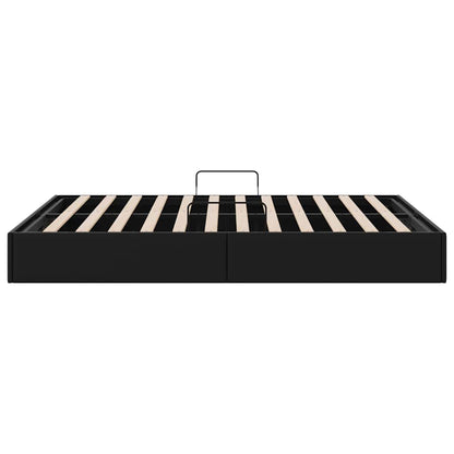Letto con Contenitore Nero 153 x 203 cm Similpelle | homemem39