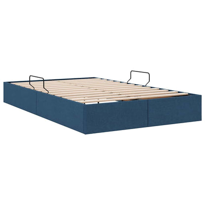 Letto con Contenitore con materasso Blu 120 x 200 cm Tessuto