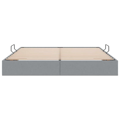 Letto con Contenitore Grigio chiaro 160 x 200 cm Tessuto