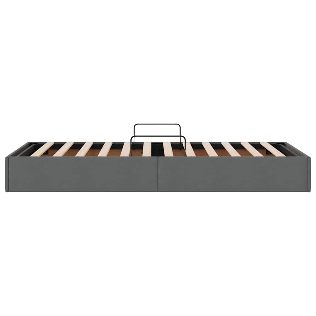 Letto con Contenitore Grigio Scuro 90 x 190 cm Tessuto | homemem39