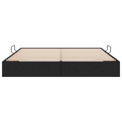 Letto con Contenitore Nero 180 x 200 cm Tessuto | homemem39