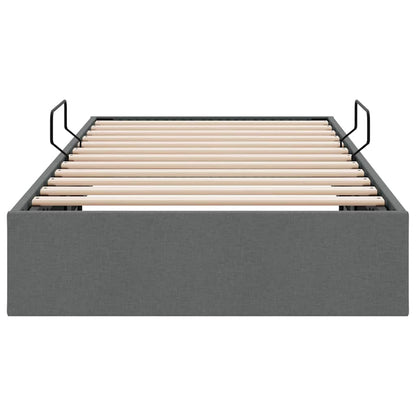 Letto con Contenitore Grigio Scuro 100 x 190 cm Tessuto | homemem39