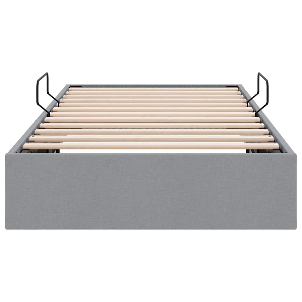 Letto con Contenitore Grigio Chiaro 203 x 100 cm Tessuto | homemem39