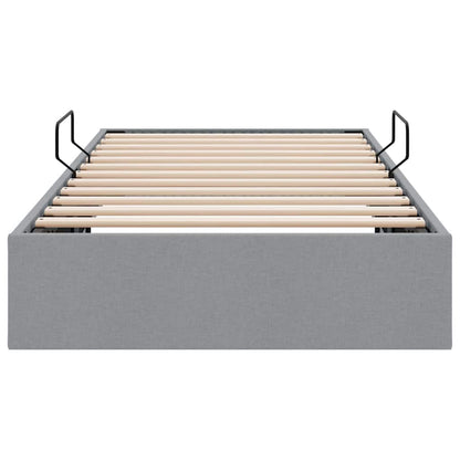 Letto con Contenitore Grigio Chiaro 203 x 100 cm Tessuto | homemem39