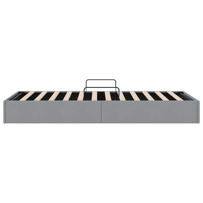 Letto con Contenitore Grigio Chiaro 203 x 100 cm Tessuto | homemem39