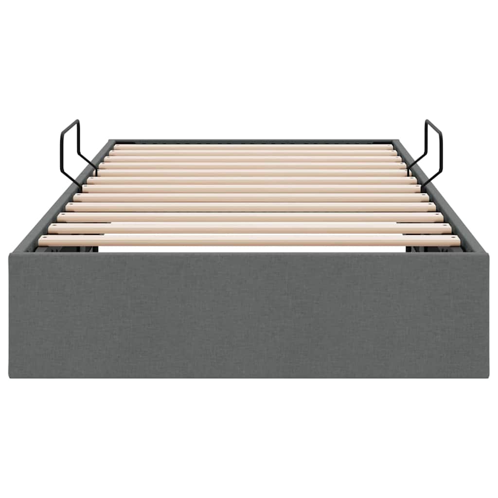 Letto con Contenitore Grigio Scuro 203 x 100 cm Tessuto | homemem39