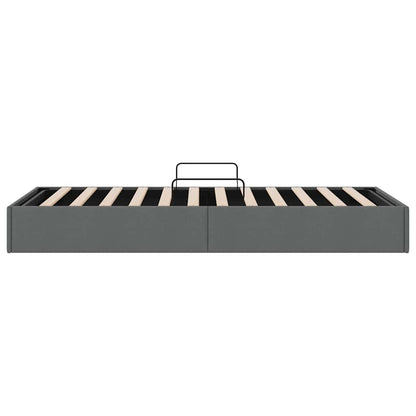 Letto con Contenitore Grigio Scuro 203 x 100 cm Tessuto | homemem39