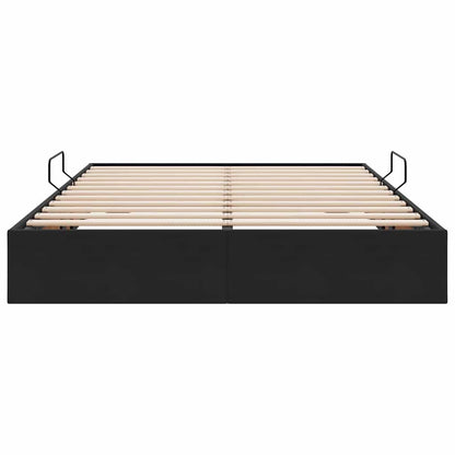 Letto con Contenitore Nero 135 x 190 cm Velluto | homemem39