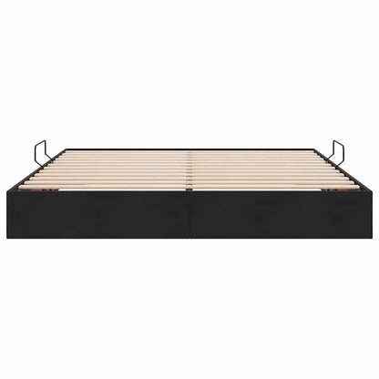 Letto con Contenitore Nero 180 x 200 cm Velluto | homemem39