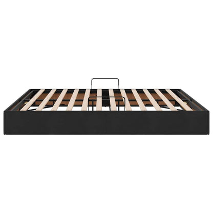 Letto con Contenitore Nero 180 x 200 cm Velluto | homemem39