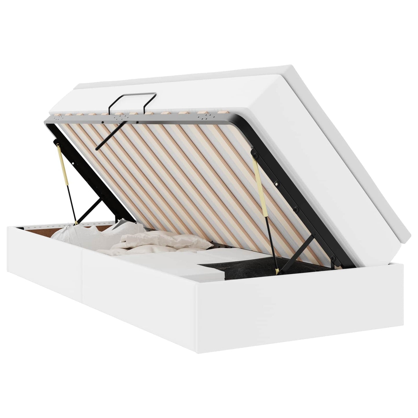 Letto con contenitore e materasso Bianco 90 x 190 cm | homemem39