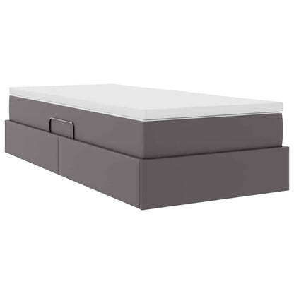 Letto con contenitore e materasso Grigio 90 x 190 cm | homemem39