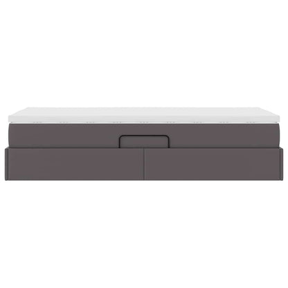 Letto con contenitore e materasso Grigio 90 x 190 cm | homemem39
