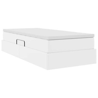 Letto con contenitore e materasso Bianco 90 x 200 cm | homemem39