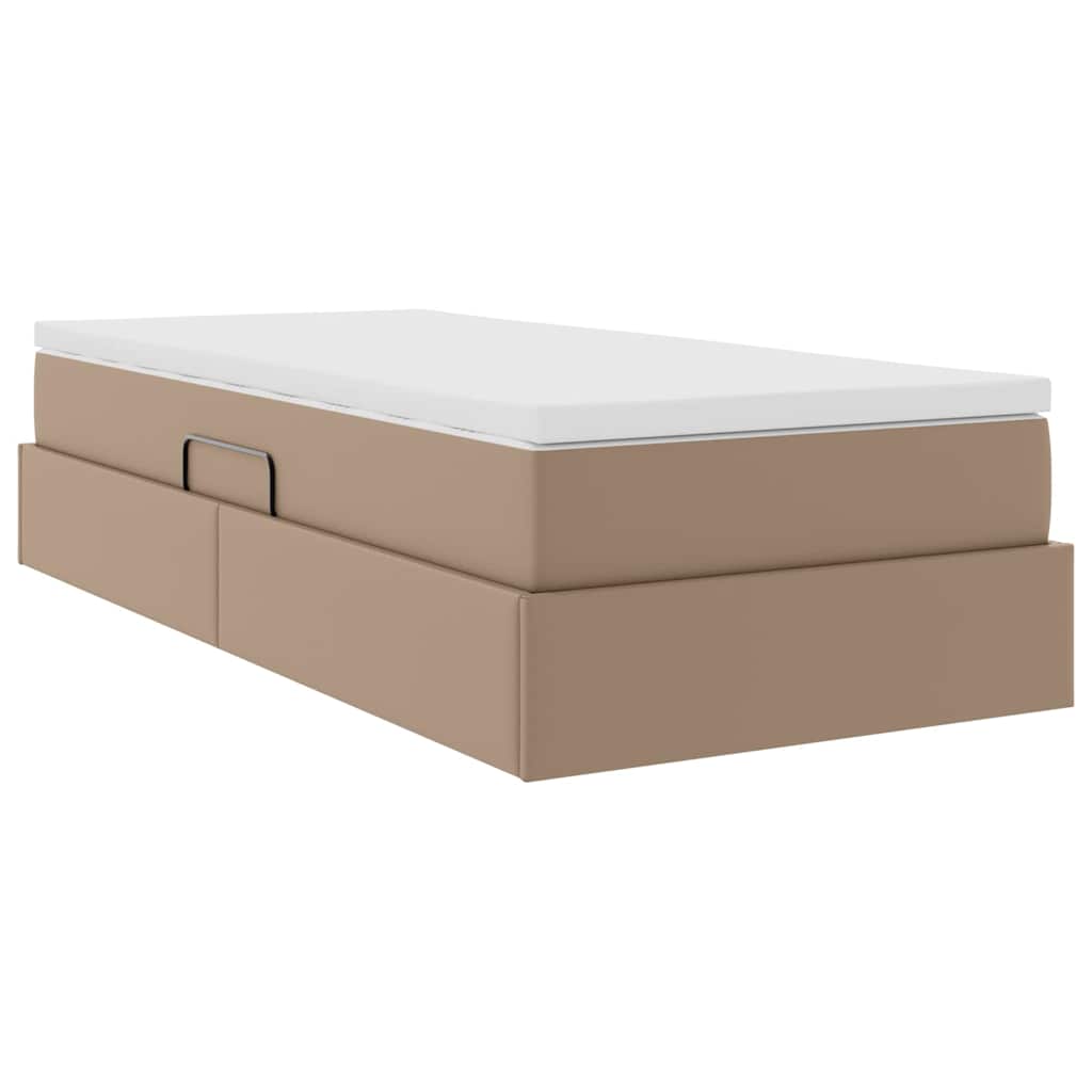 Letto con contenitore e materasso Cappuccino 90 x 200 cm | homemem39