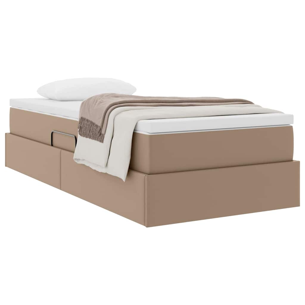 Letto con contenitore e materasso Cappuccino 90 x 200 cm | homemem39