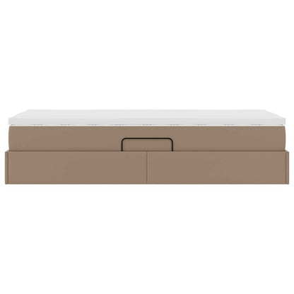 Letto con contenitore e materasso Cappuccino 90 x 200 cm | homemem39