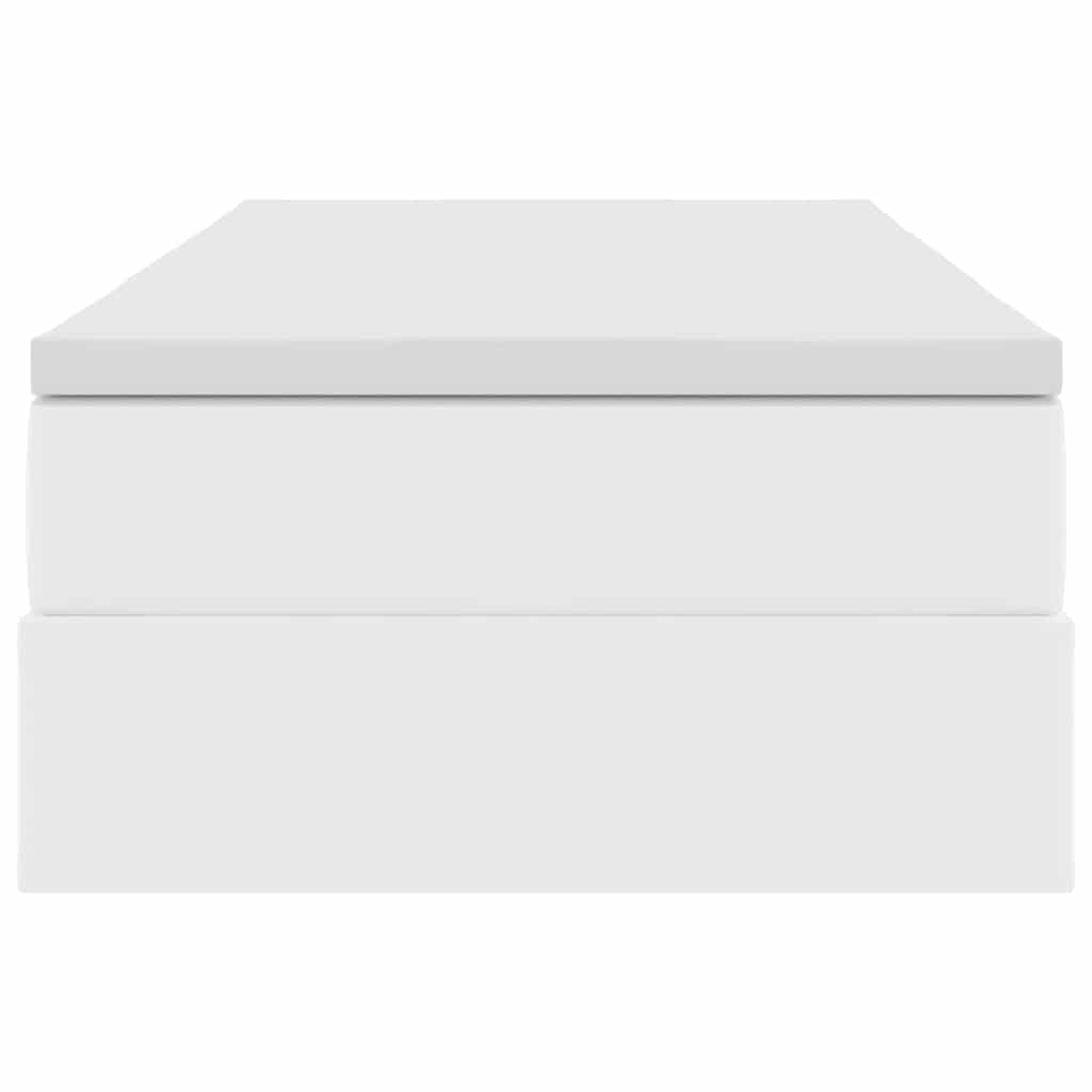 Letto con contenitore e materasso Bianco 100 x 200 cm | homemem39