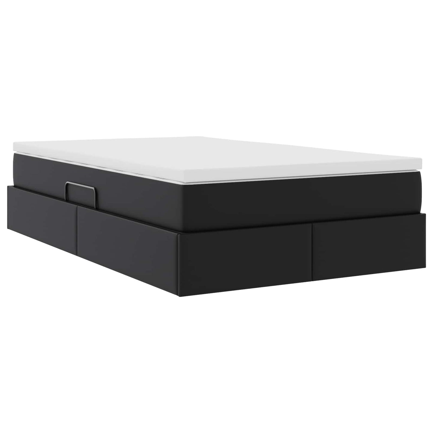 Letto con contenitore e materasso Nero 120 x 190 cm | homemem39