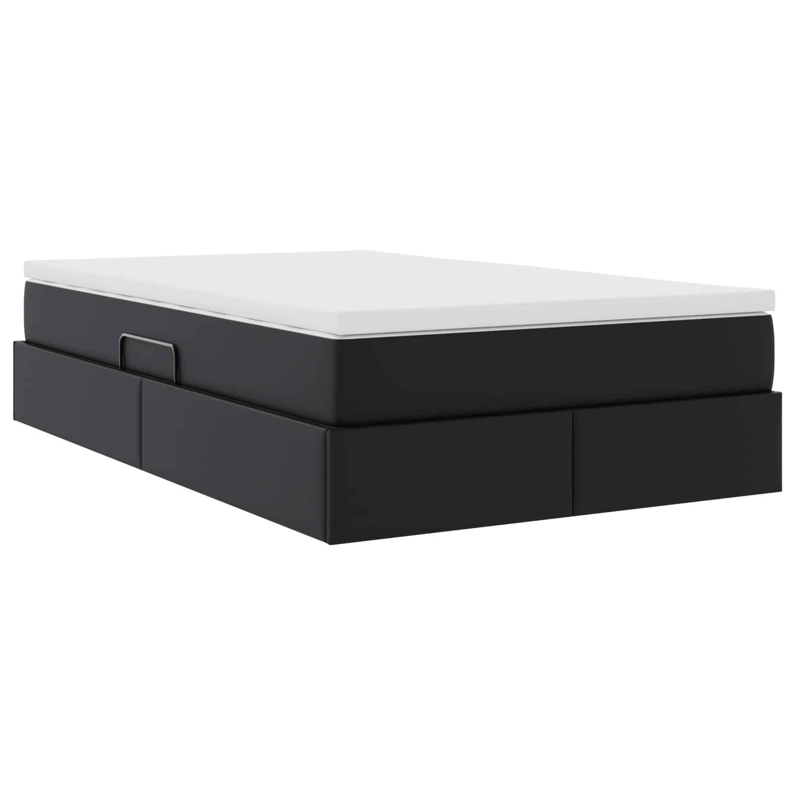 Letto con contenitore e materasso Nero 120 x 190 cm | homemem39