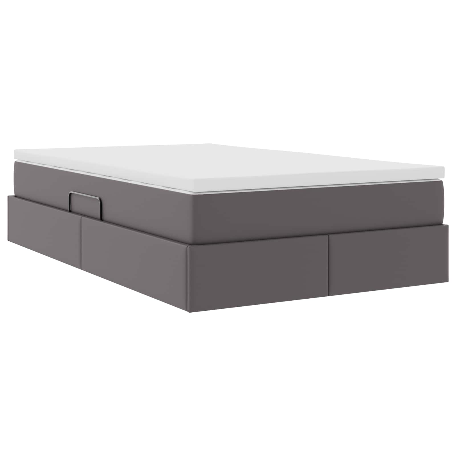 Letto con contenitore e materasso Grigio 120 x 190 cm | homemem39