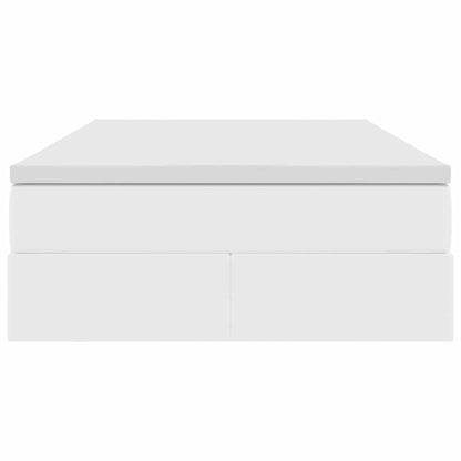 Letto con contenitore e materasso Bianco 120 x 200 cm | homemem39