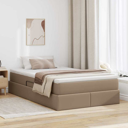 Letto con contenitore e materasso Cappuccino 120 x 200 cm | homemem39