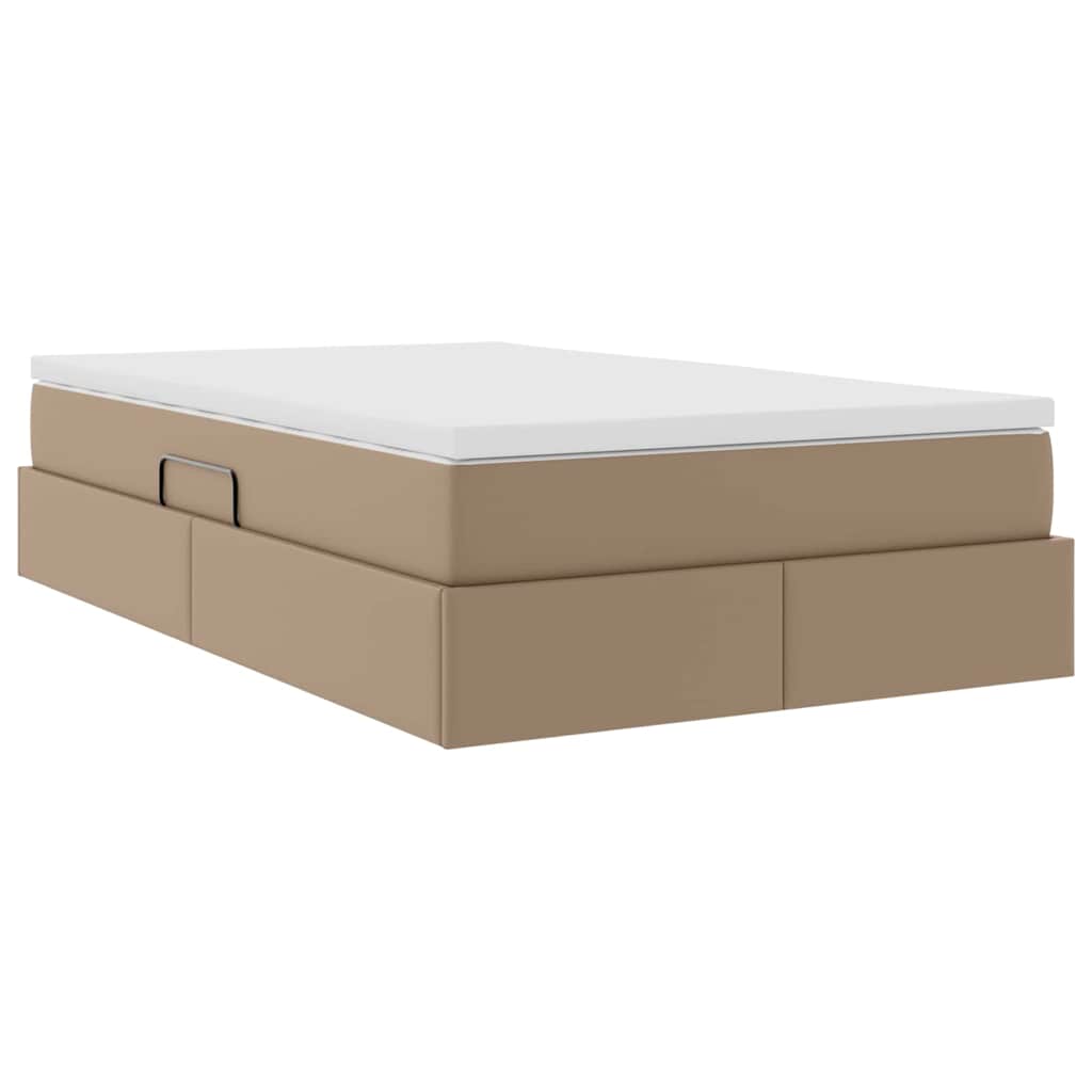 Letto con contenitore e materasso Cappuccino 120 x 200 cm | homemem39