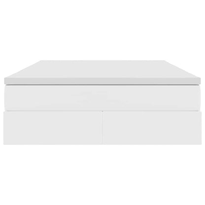 Letto con contenitore e materasso Bianco 140 x 190 cm | homemem39