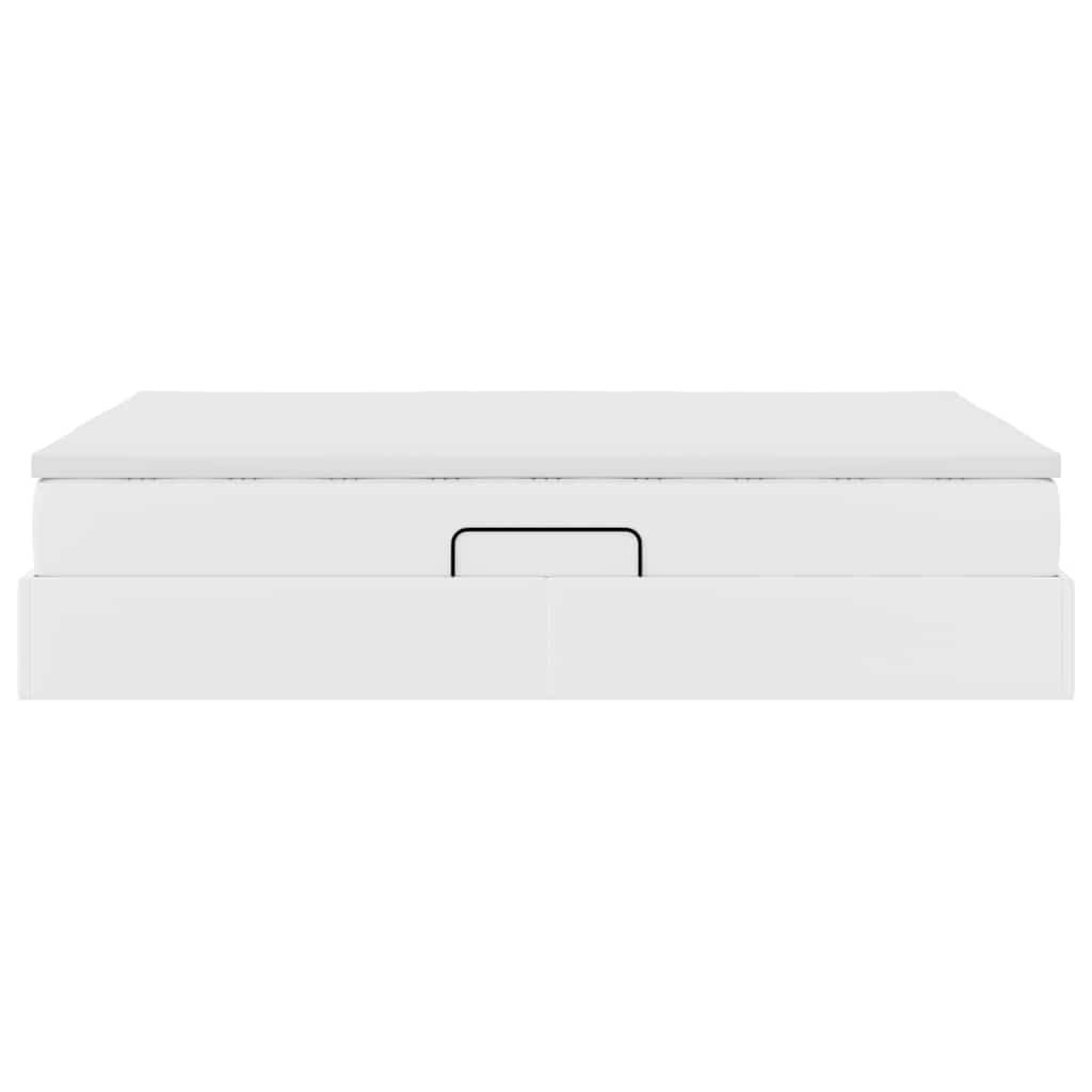 Letto con contenitore e materasso Bianco 140 x 190 cm | homemem39
