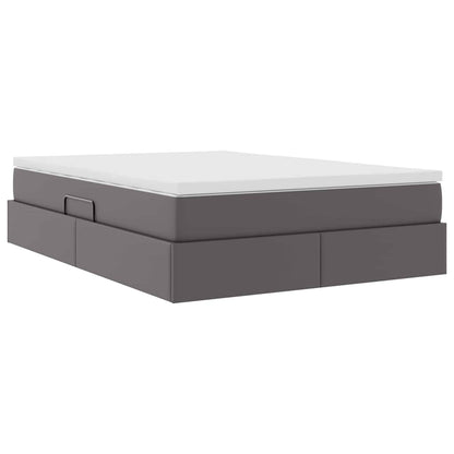 Letto con contenitore e materasso Grigio 140 x 190 cm | homemem39