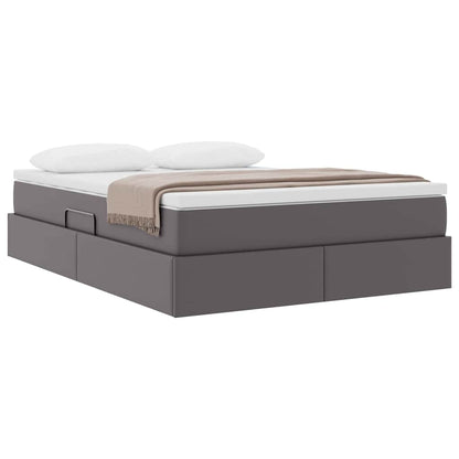 Letto con contenitore e materasso Grigio 140 x 190 cm | homemem39