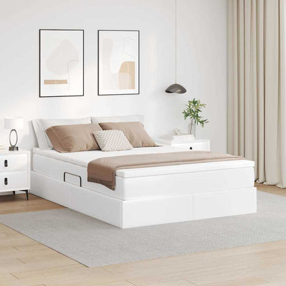 Letto con contenitore e materasso Bianco 140 x 200 cm | homemem39