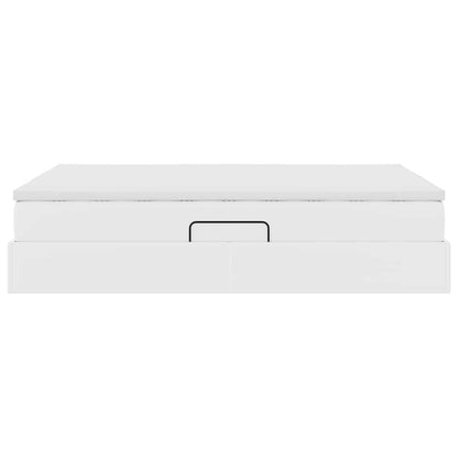 Letto con contenitore e materasso Bianco 140 x 200 cm | homemem39