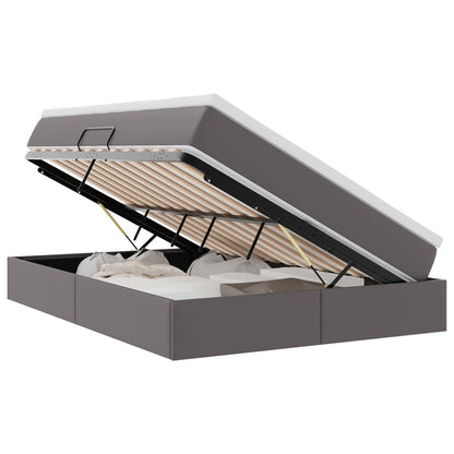 Letto con contenitore e materasso Grigio 140 x 200 cm | homemem39